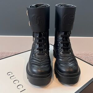 Gucci combat boots EUC